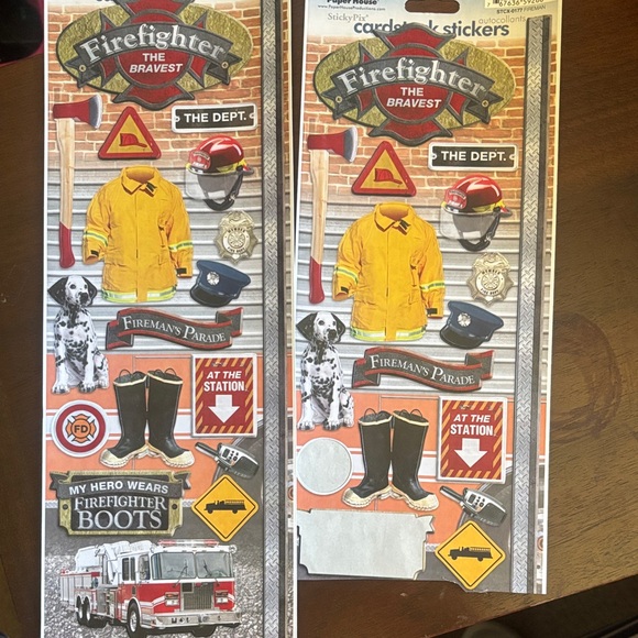 Firefighter Themed Sticker Set - Picture 8 of 9
